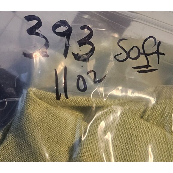 FLAX Women 100% Linen M Button Down Chartreuse Boxy Fit Top Lagenlook Layering - Picture 11 of 11